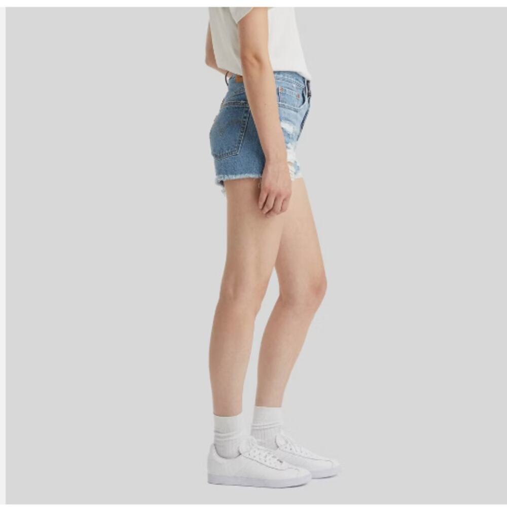 Levi's ® Women's 501 High-Rise Cut Off Jean Shorts Blue Sz 27 NWT